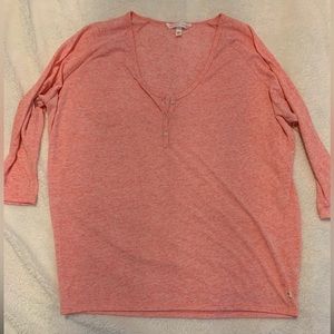 Victoria’s Secret pink Pj shirt.